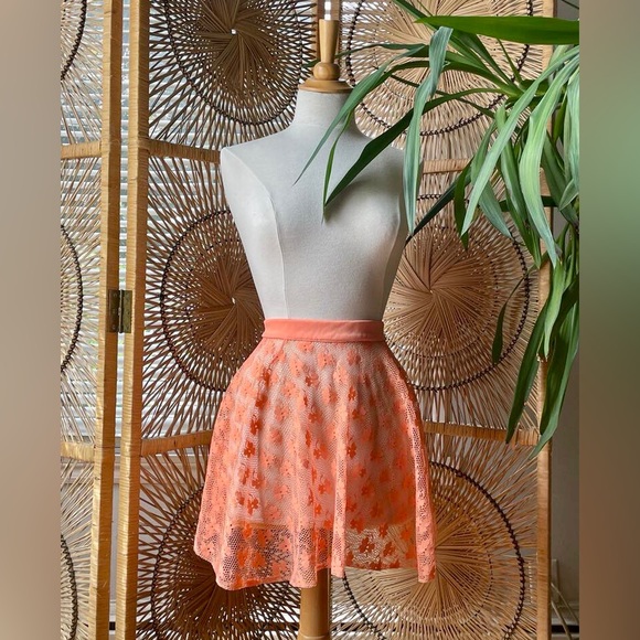 ✨ 🧡 Lovely Sheer Lace handmade Vintage 50s Apron - Picture 1 of 2